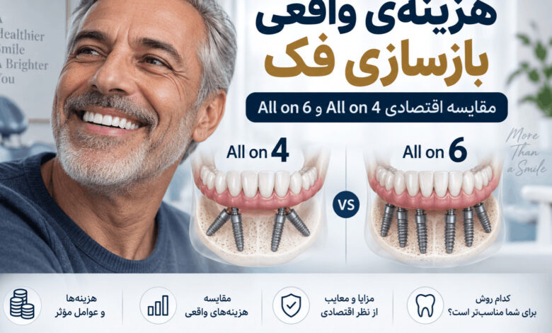 نقشهی اقتصادی درمان دندان: از ترمیم ساده تا بازسازی کامل فک نقشهی اقتصادی درمان دندان: از ترمیم ساده تا بازسازی کامل فک